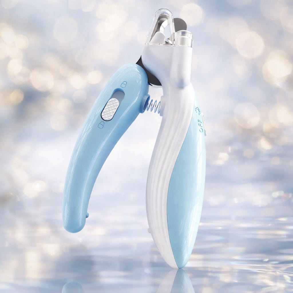 Coupe-ongles LED sécurisé pour chien et chat - Lame inox et poignée ergonomique antidérapante - Toilettage à domicile sans stress